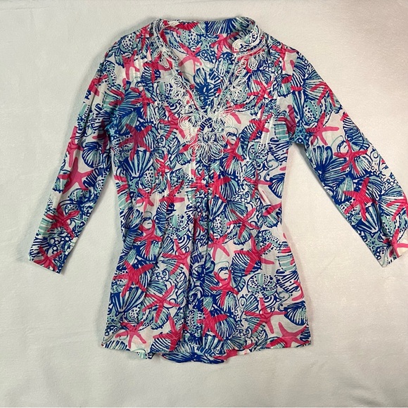 Lilly Pulitzer Sarasota Tunic She She Shells Small - Picture 2 of 8